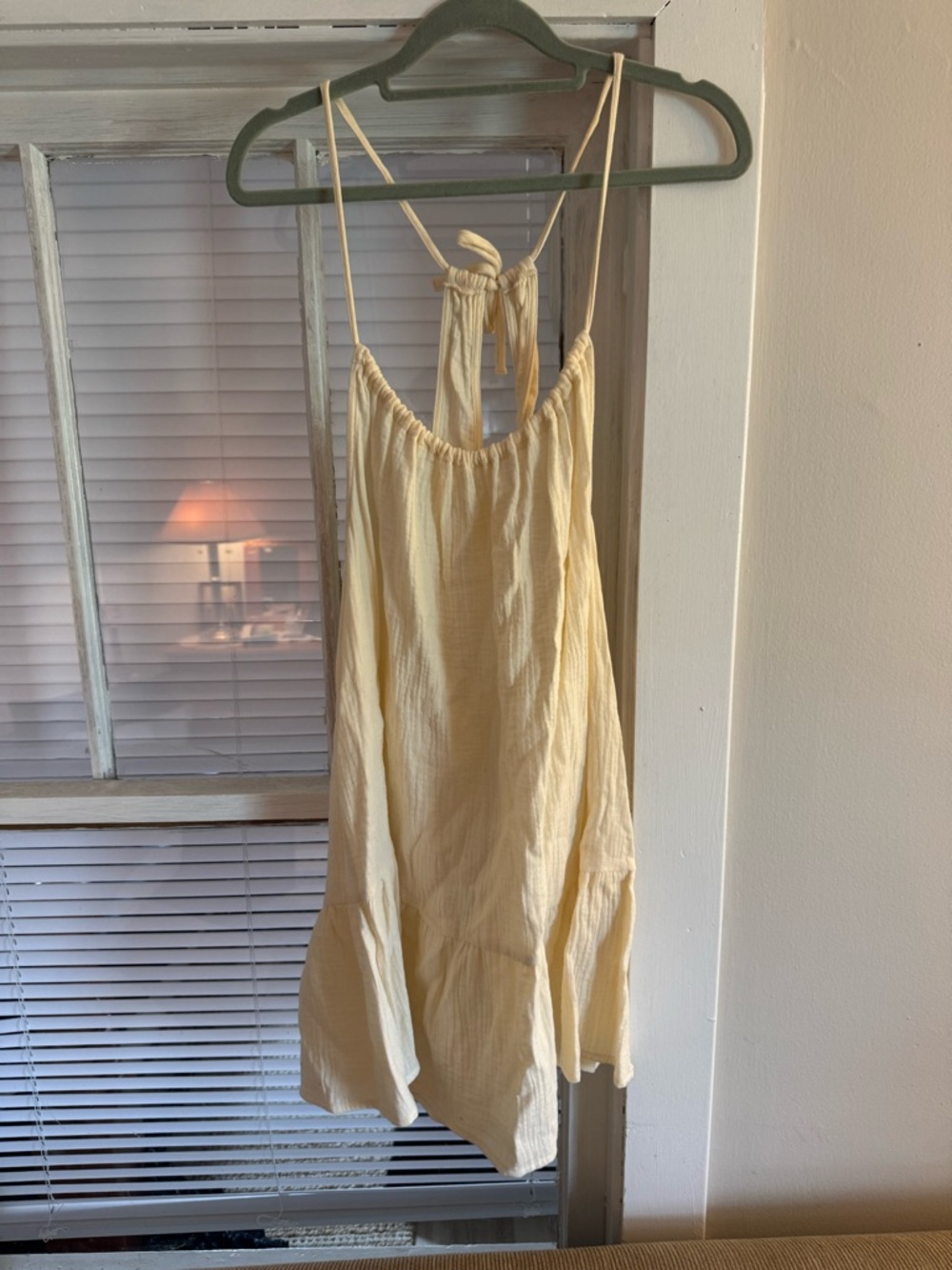 Xhilaration Cream Spaghetti Strap Dress swimsuit coverup